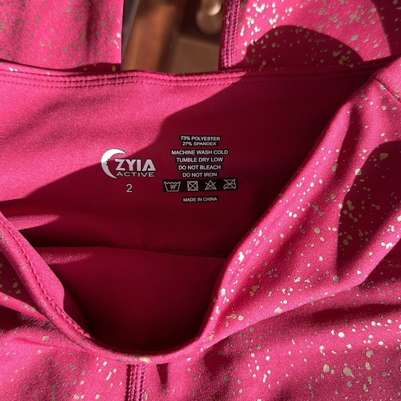 4 PIECE MIX LOT 2 ZYIA PANTS SIZE 2, 1 PINK ZYIA TOP 1 BLACK POCKET WAISTBAND - Picture 6 of 11